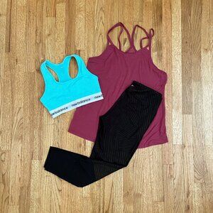 OLD NAVY & NEW BALANCE | Bundle of Sports Bra, Tank, and Leggings Athleisure